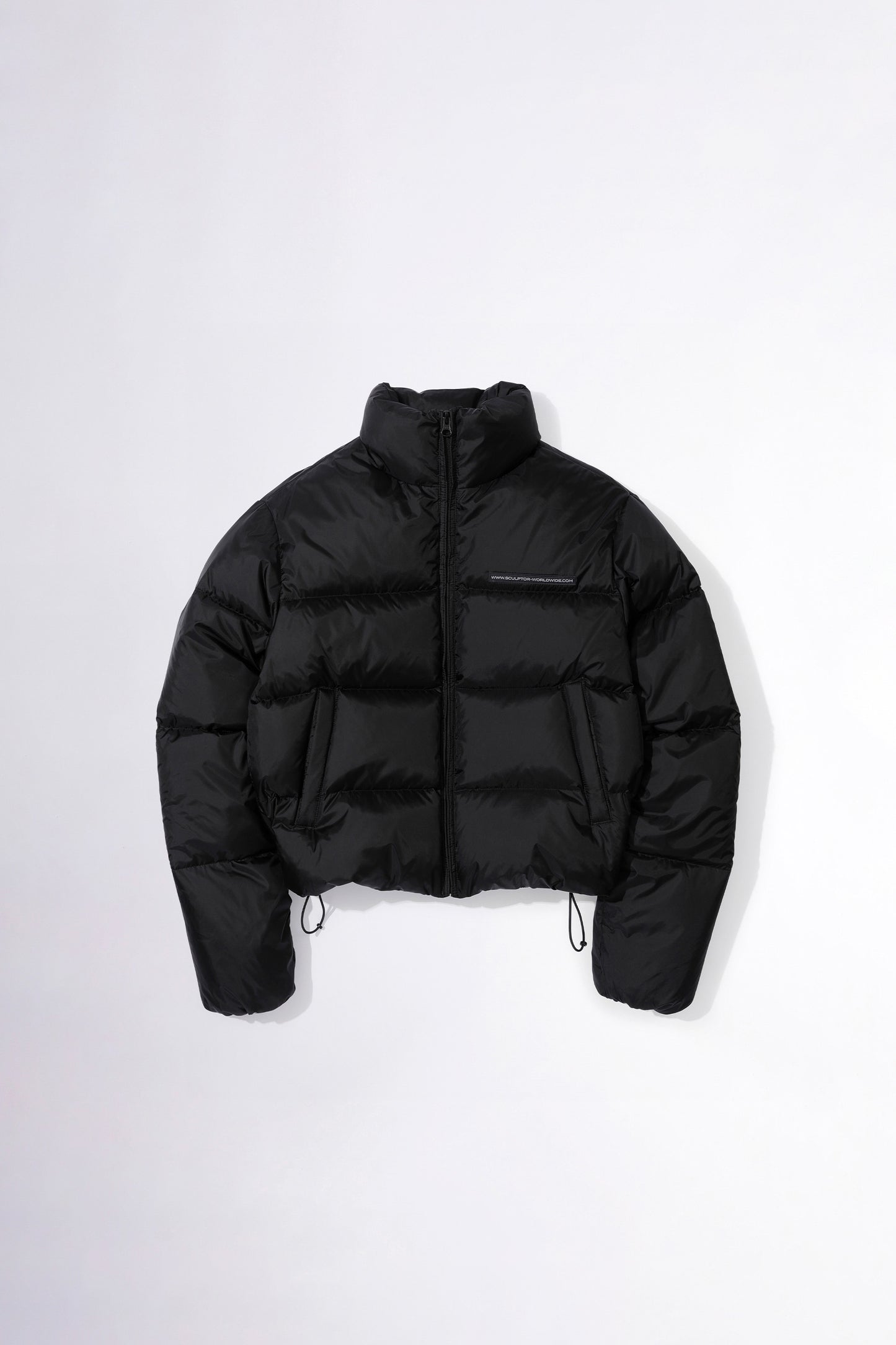 107 Cropped Puffer Down Matte Black