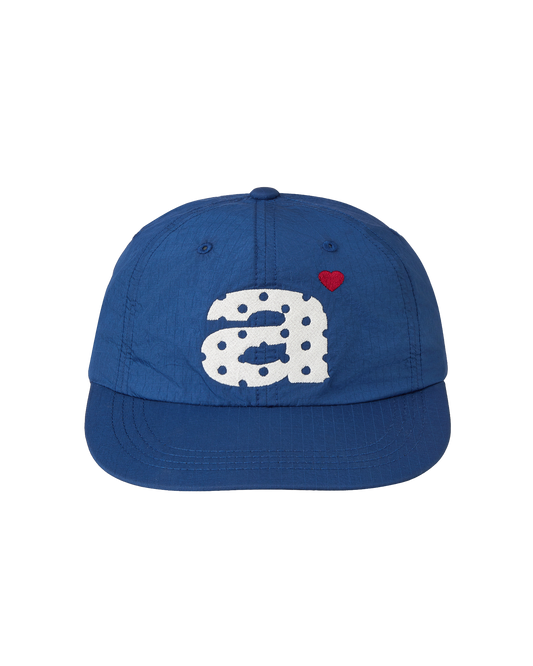 aeae - DOT SMALL LETTER NYLON CAP [BLUE]