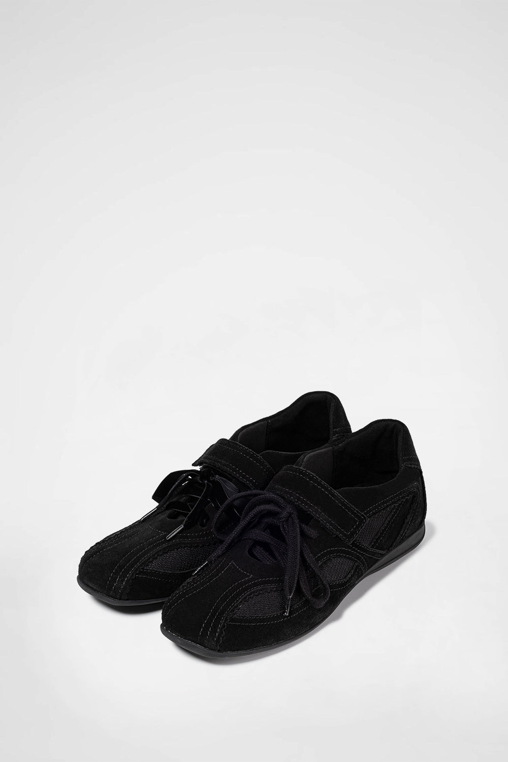 KHIHO -  PINKING MARY JANE SNEAKERS / BLACK