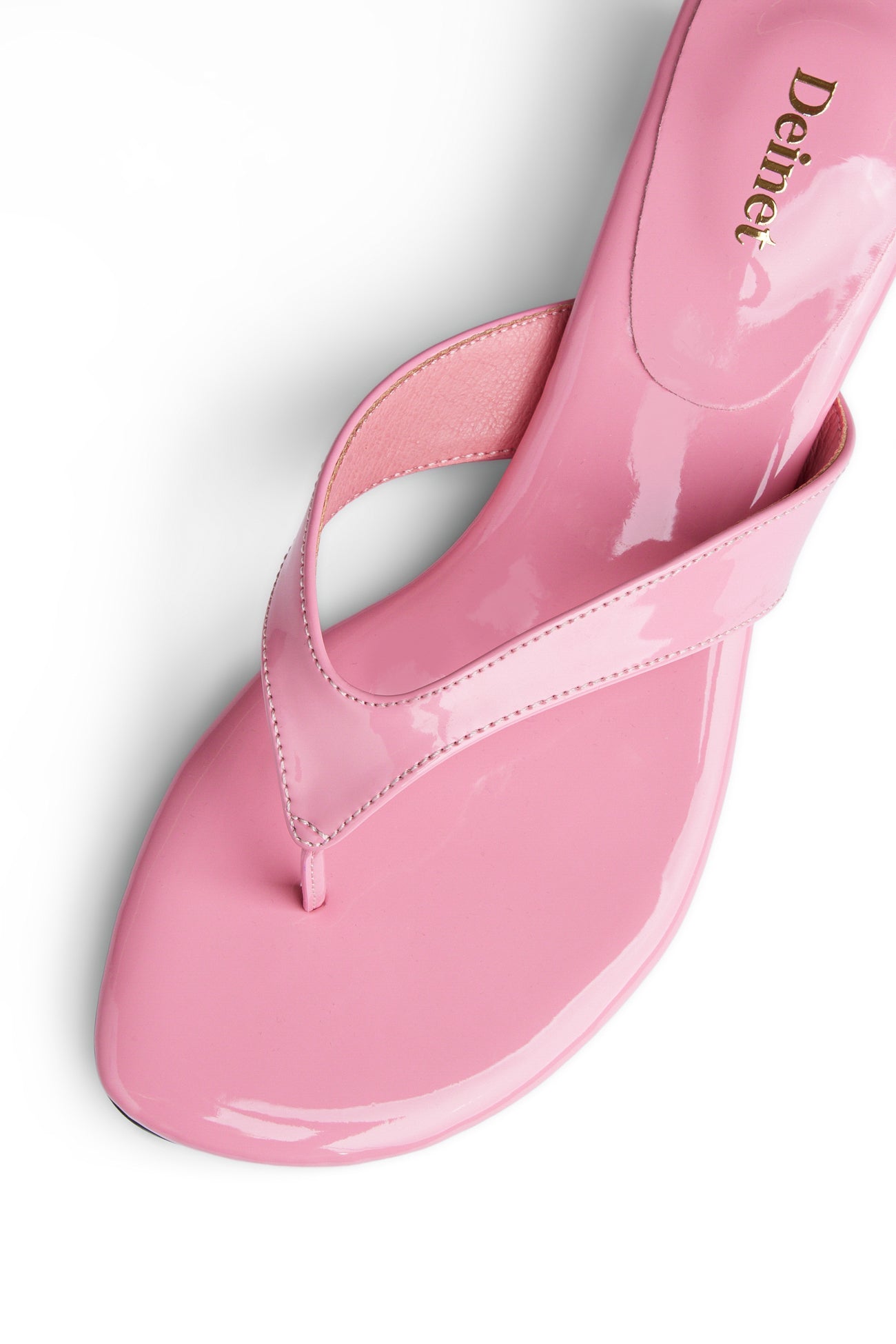 Deinet - ENAMEL FLIP FLOP IN PINK