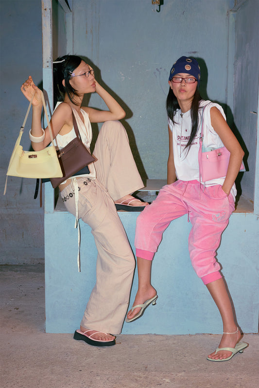🫧JELLY BAG🫧 - JELLY TWO-WAY MIDDLE BAG IN PINK