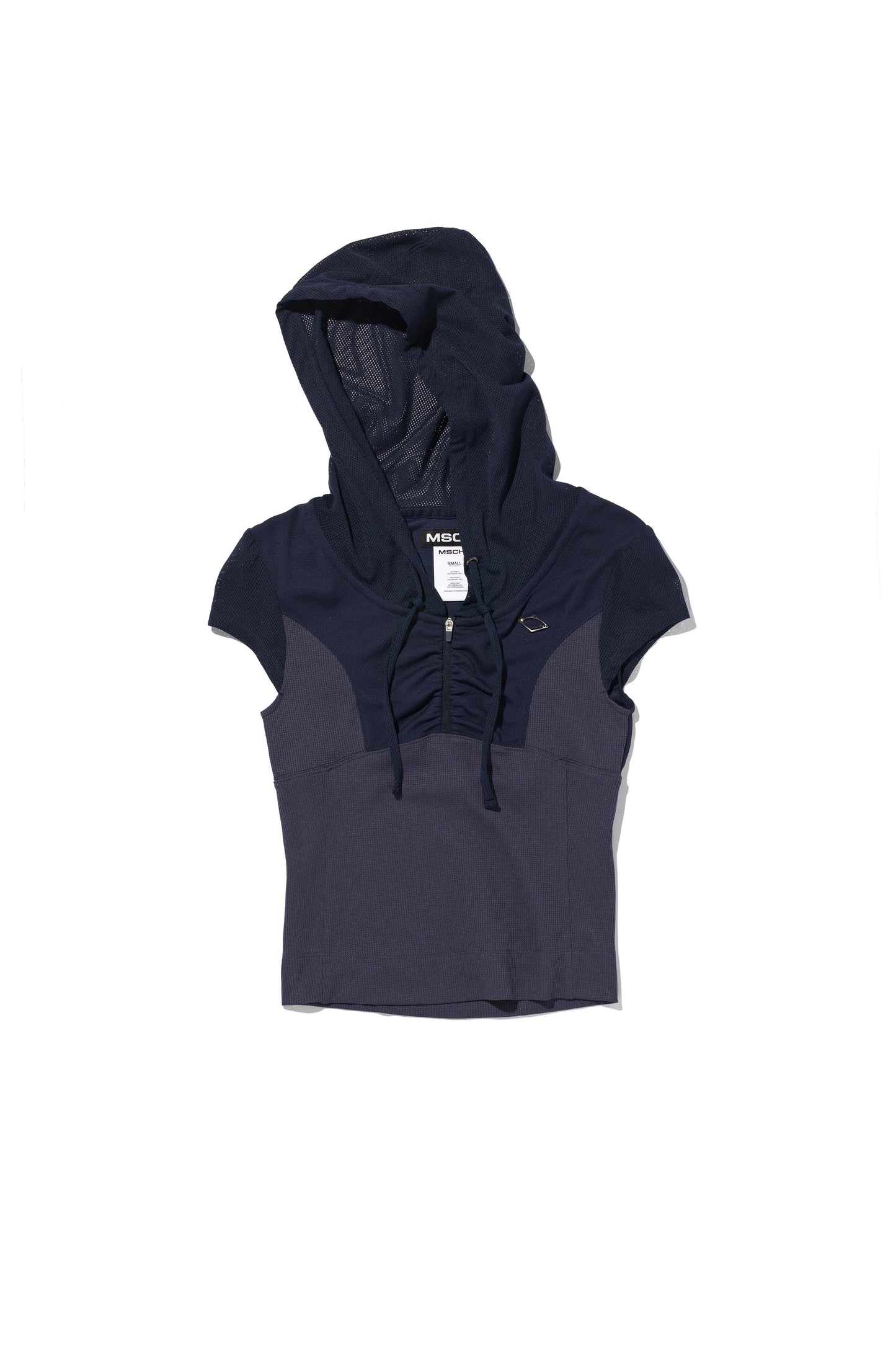 MISCHIEF - HOODED TRACK HALF ZIP-UP_NAVY MULTI