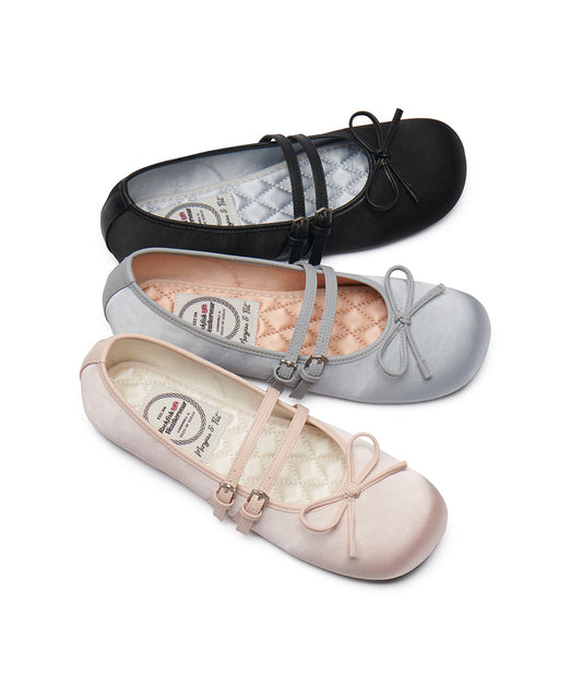 Rockfish Weatherwear - SQUARE TOE TWO STRAP MARYJANES(SATIN) - 3 colors