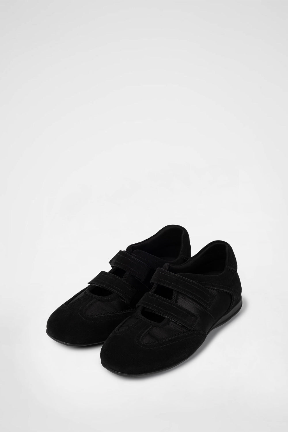 KHIHO -  TWIN VELCRO MARY JANE SNEAKERS / BLACK