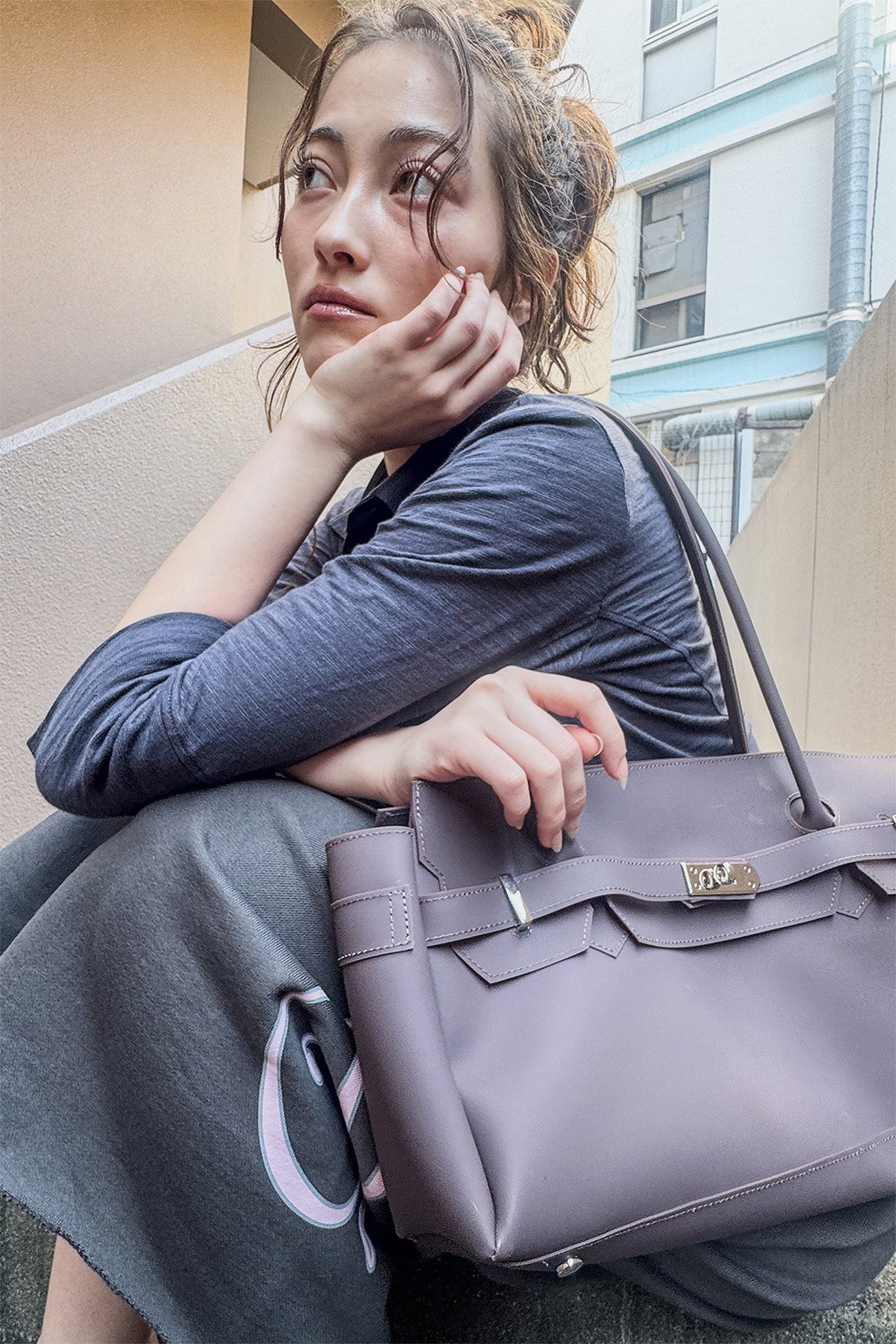 Jelly Firkin-JELLY TWO-WAY BAG IN BROWN