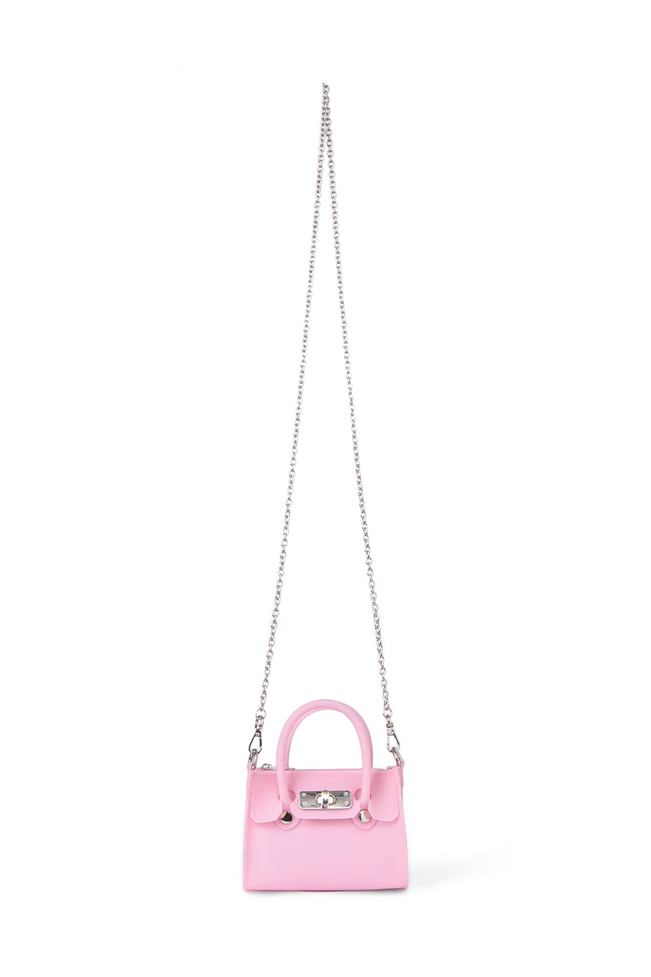 🫧JELLY BAG🫧 - JELLY CHAIN MINI BAG IN PINK