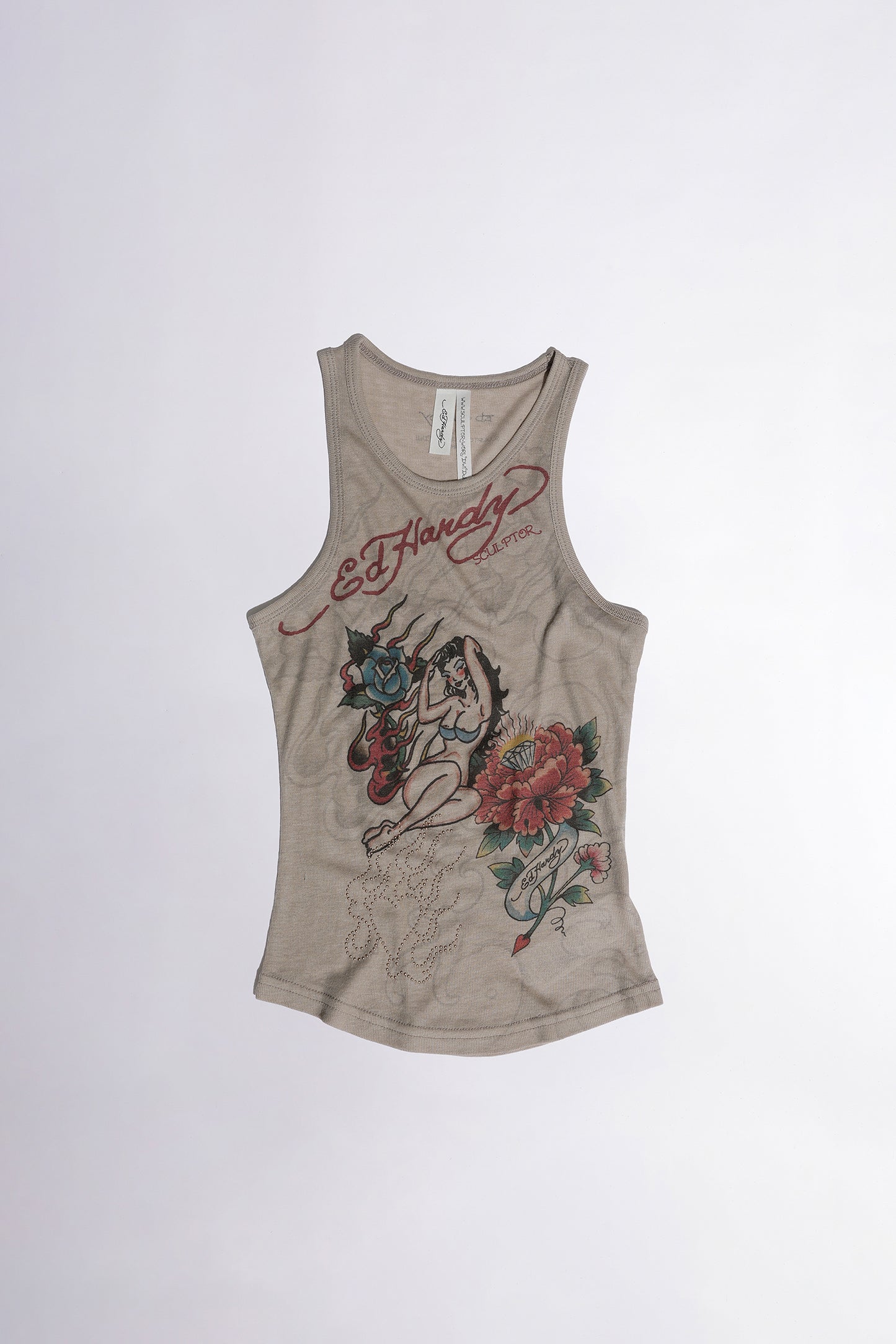 [Sculptor X Ed Hardy] Rib Tank Top