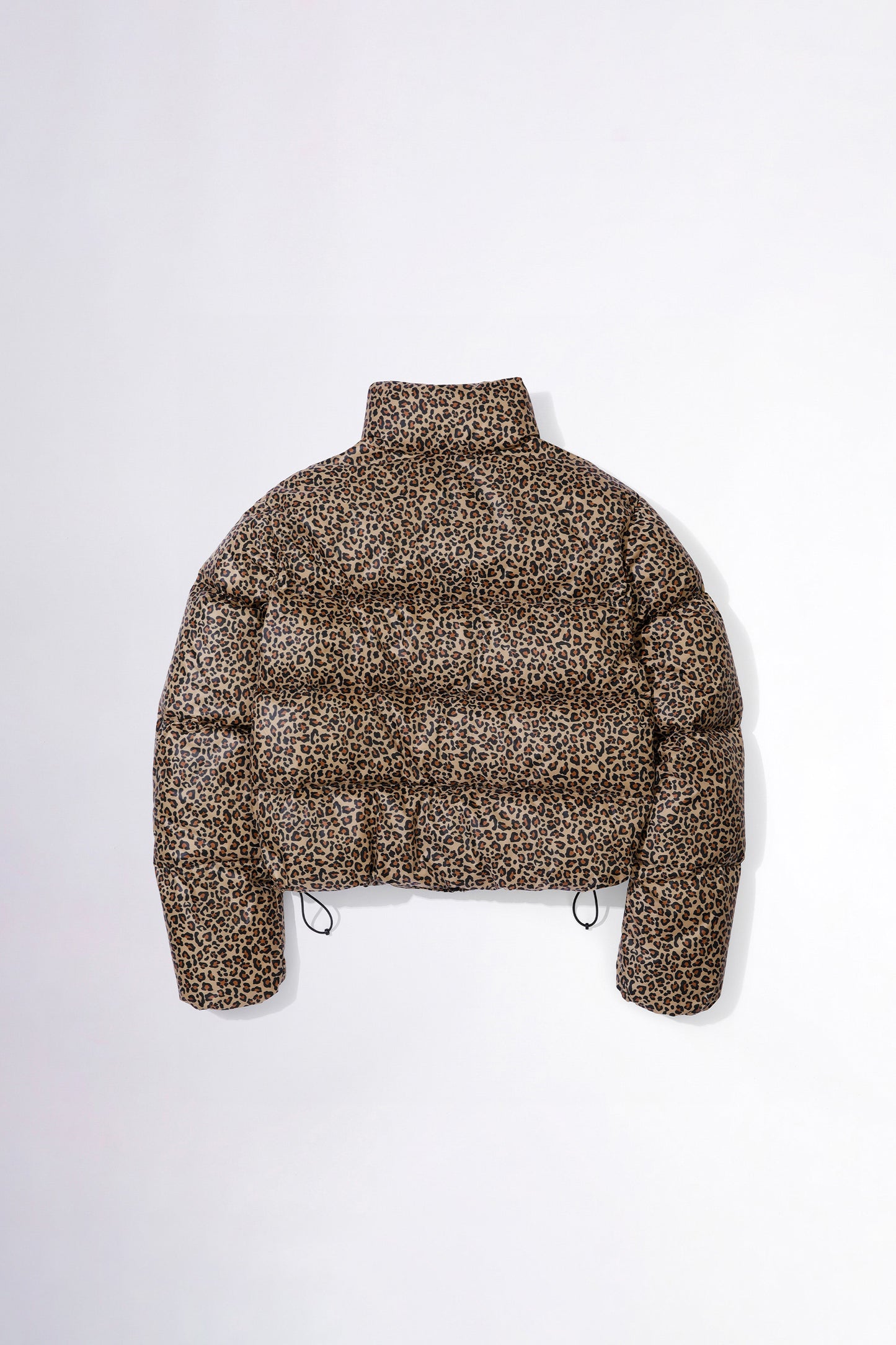 107 Cropped Puffer Down Leopard