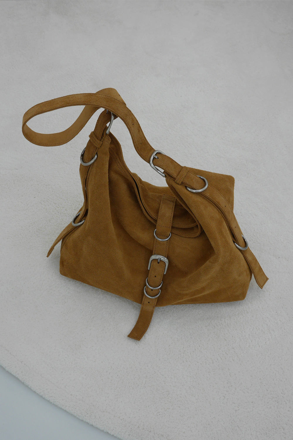 KHIHO -  DIDI BELTED BIG BAG(2-WAY) / CAMEL