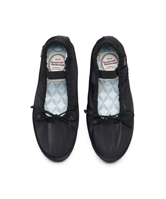 WISLEY SCRUNCH FLATS - BLACK