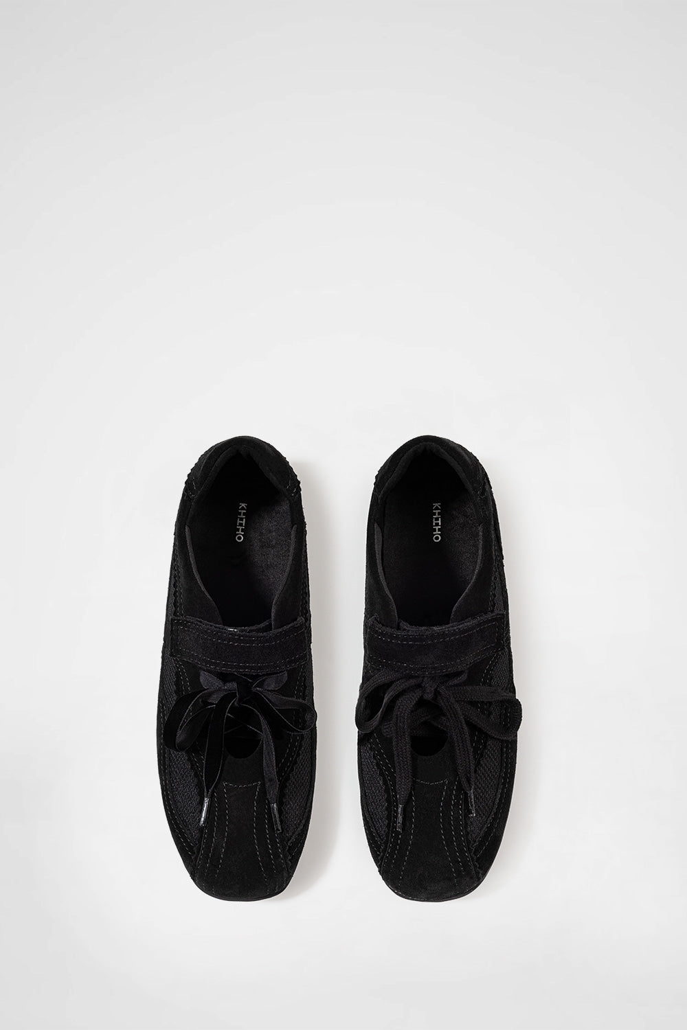 KHIHO -  PINKING MARY JANE SNEAKERS / BLACK