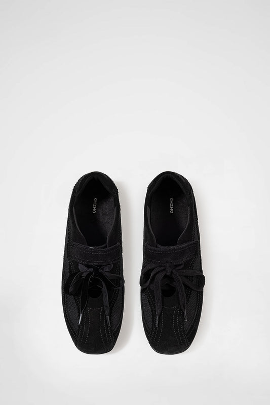 KHIHO - PINKING MARY JANE SNEAKERS / BLACK