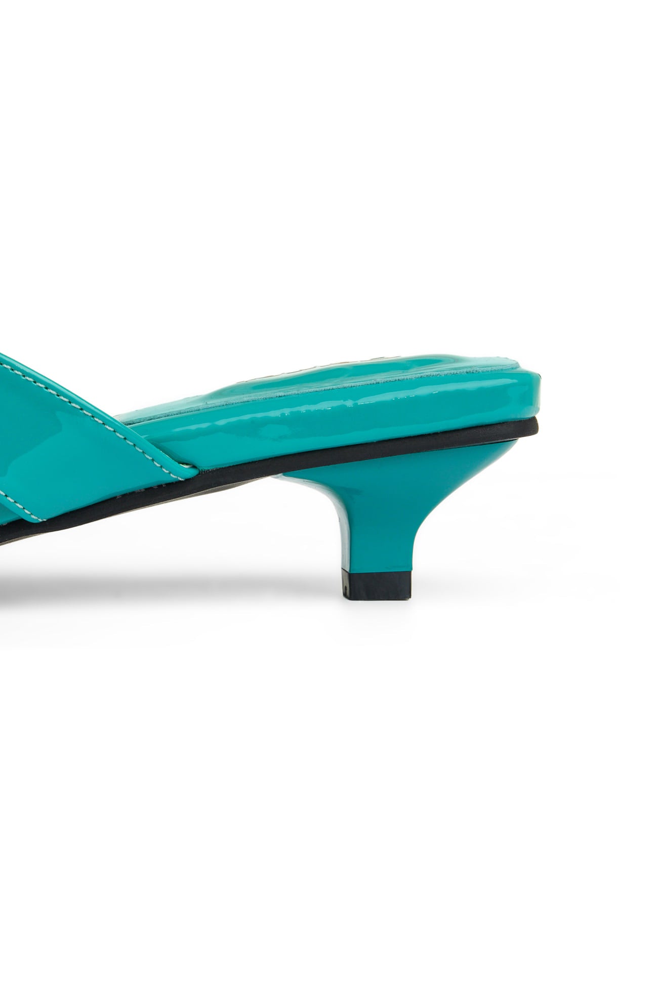 Deinet - ENAMEL FLIP FLOP IN DEEP GREEN