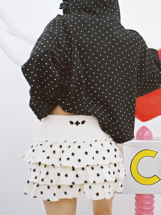 Star CanCan Mini Skirt - IVORY