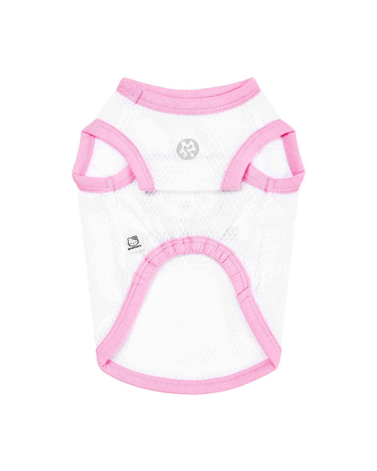 HELLO KITTY X ARUMARU PET SLEEVELESS MESH TOP_PINK-2차 재입고