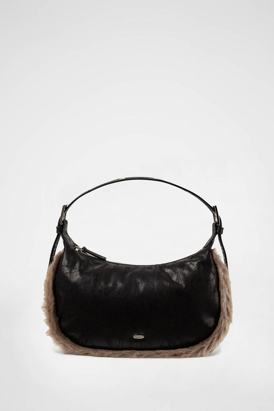 KHIHO -  COOCOO BAG (FUR) / BLACK