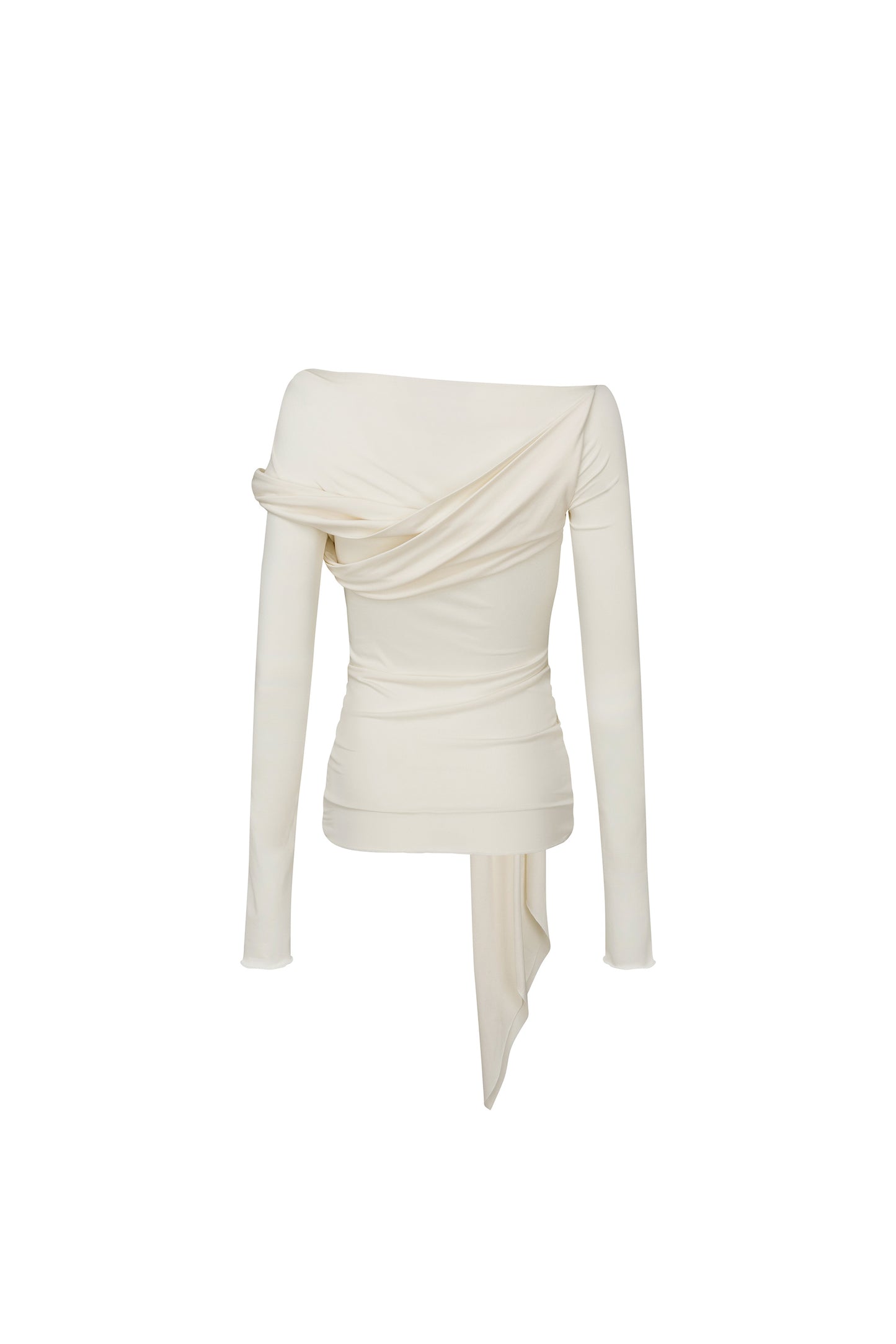 Twist Jersey Top Ivory