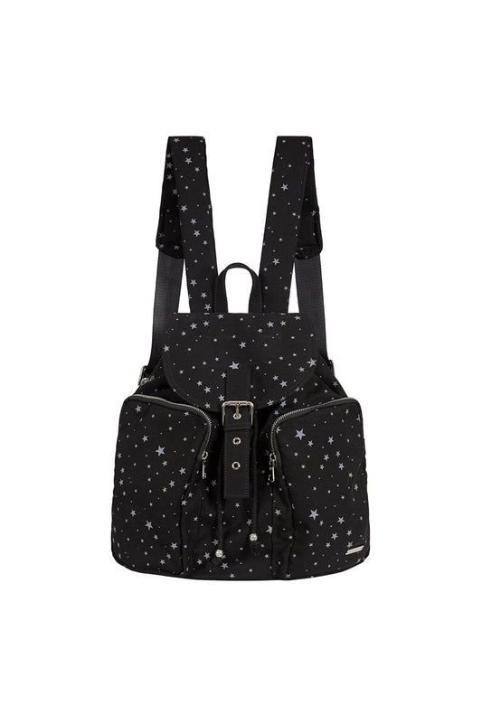 illigo - Pattern Buckle Backpack Star Black