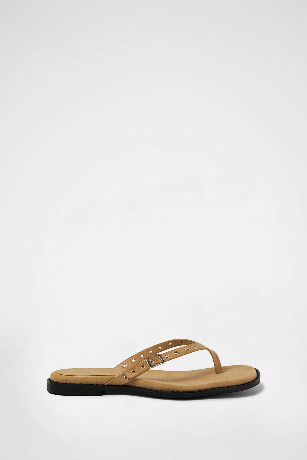 khiho - EYELET FLIP-FLOP / BEIGE