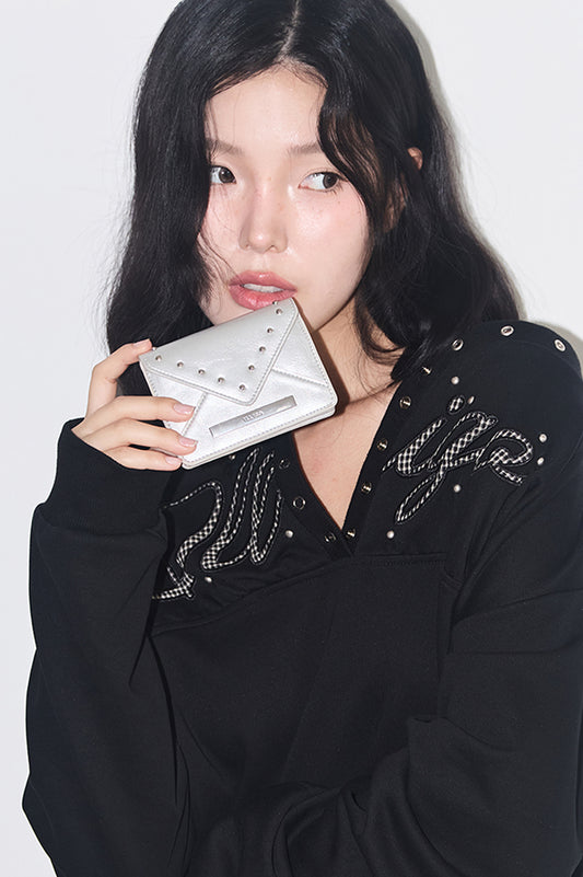 illigo - [Pre-order delivery on 09/30] Letter Fold Card Wallet Silver