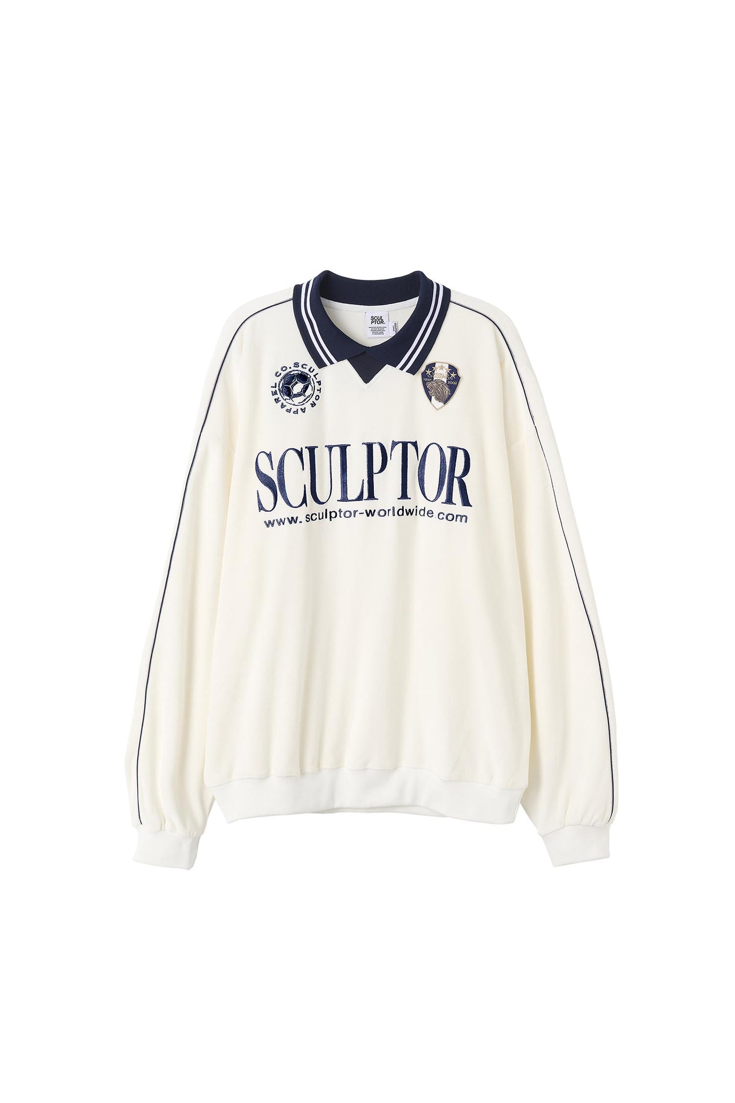 [𝐎𝐍 𝐒𝐀𝐋𝐄 !] Velour Soccer Jersey White