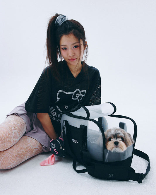 HELLO KITTY X ARUMARU CARRY BAG_BLACK