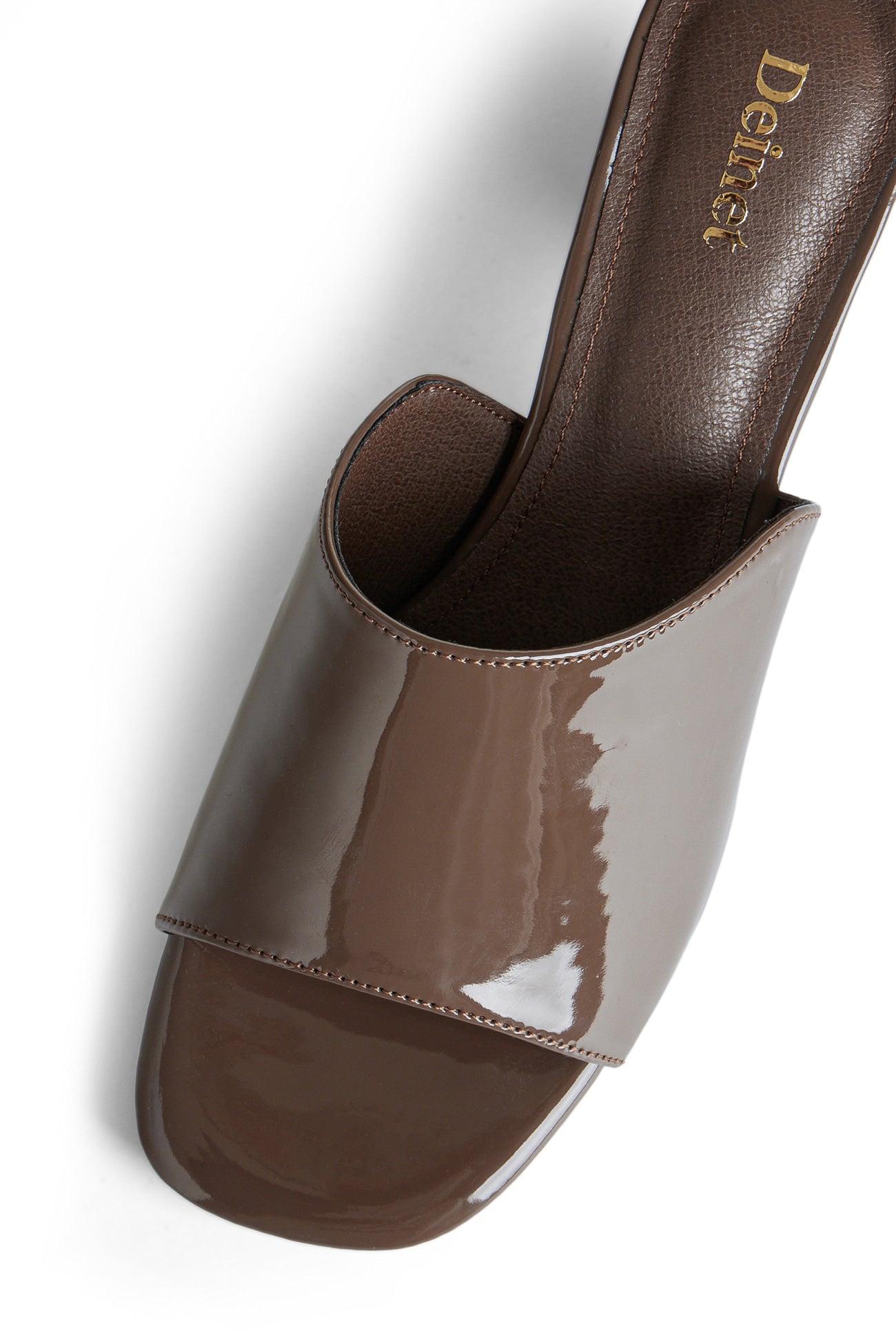 Deinet - ENAMEL SLIPPERS IN BROWN