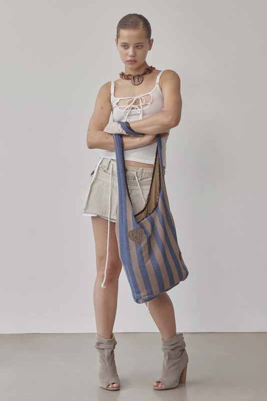 Sculptorpage - Terry Hobo Bag Brown