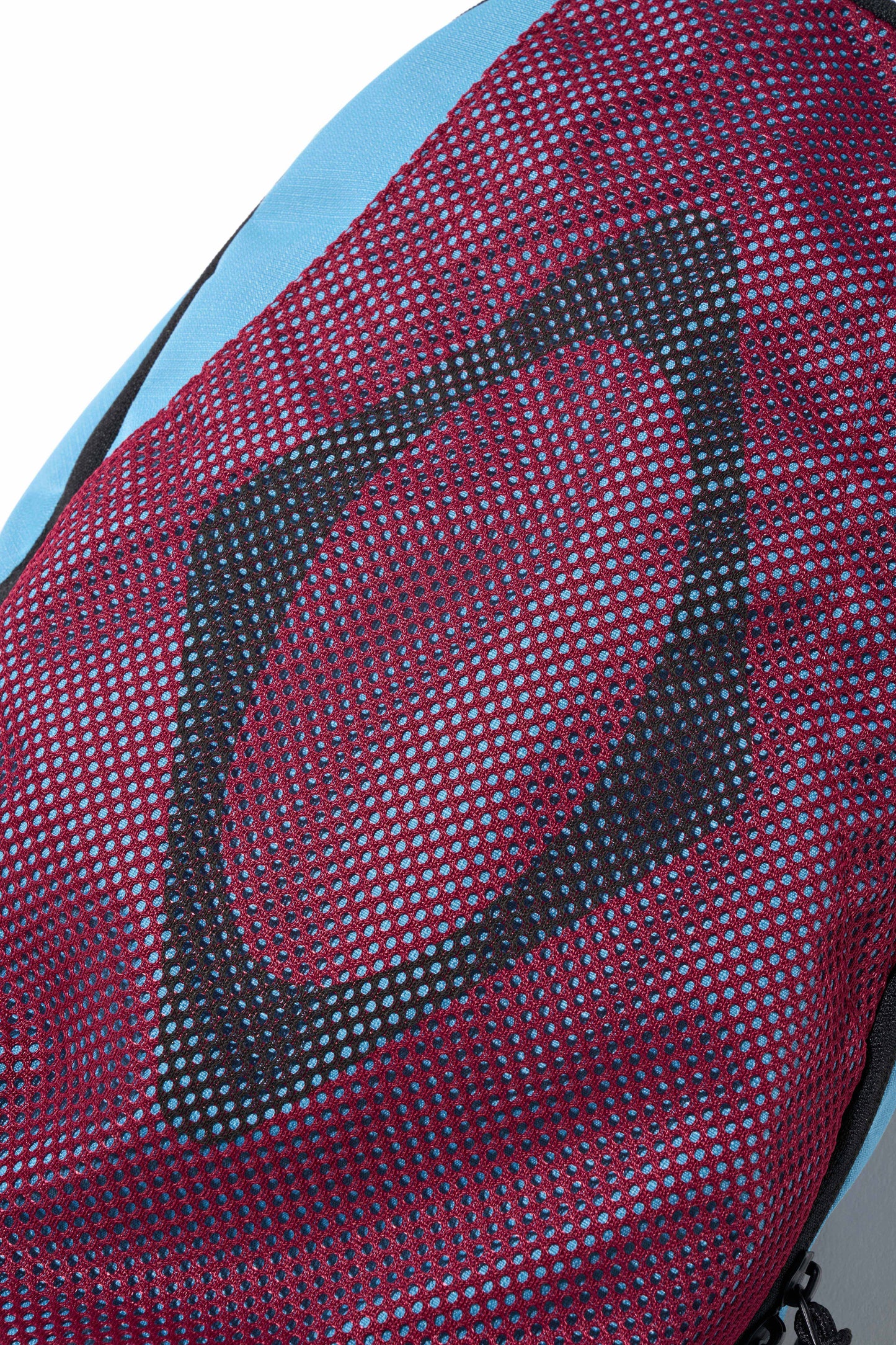 MISCHIEF - RHOMBUS MESH BACKPACK_BURGUNDY/BLUE