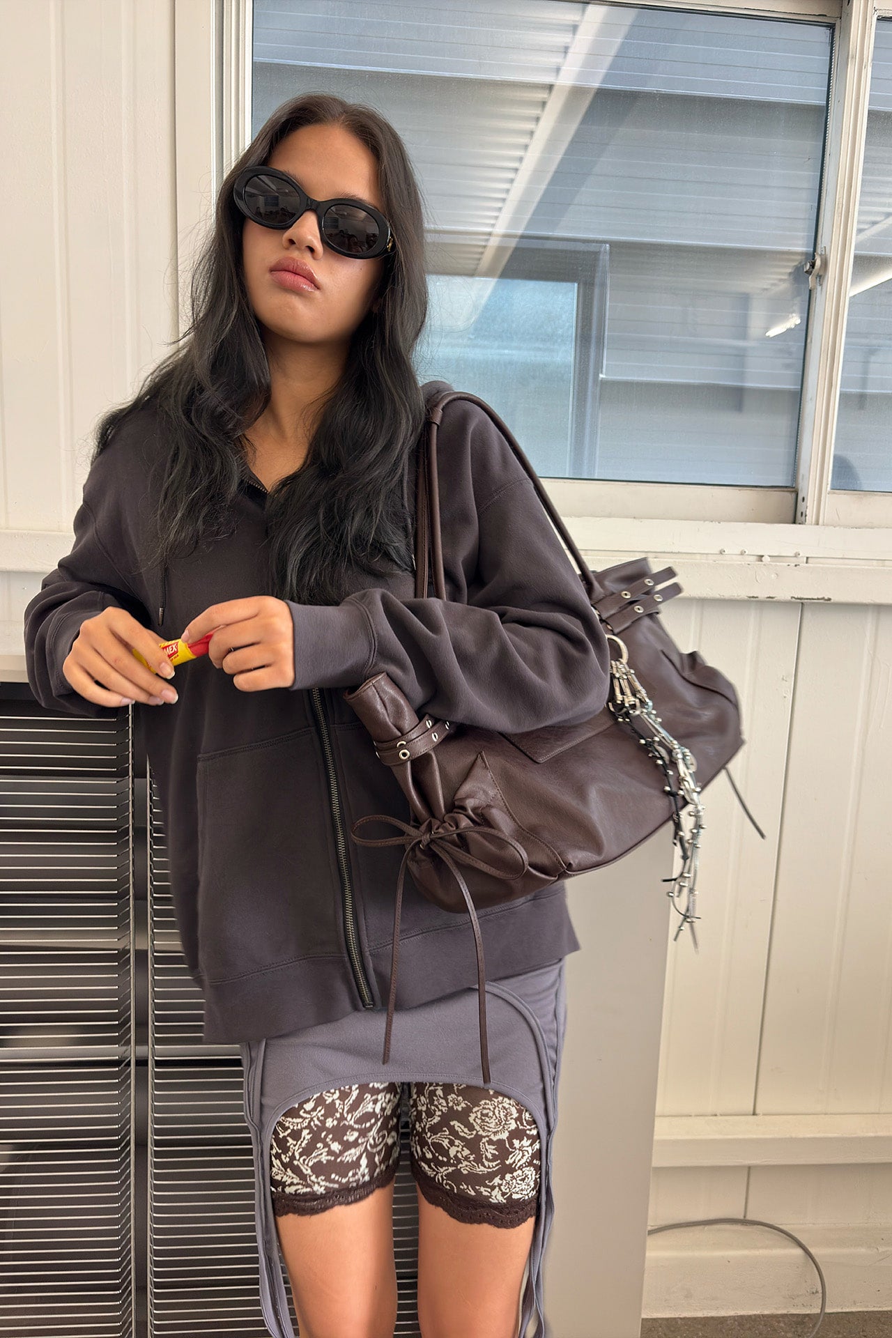 yeomim -  타운 벨트 백 town belt bag (espresso)