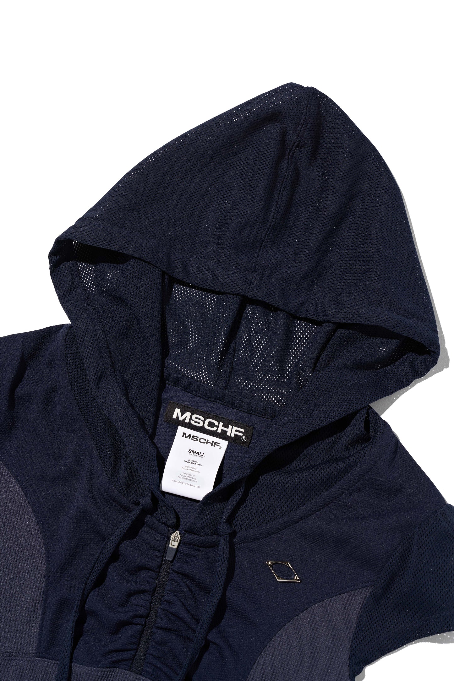 MISCHIEF - HOODED TRACK HALF ZIP-UP_NAVY MULTI