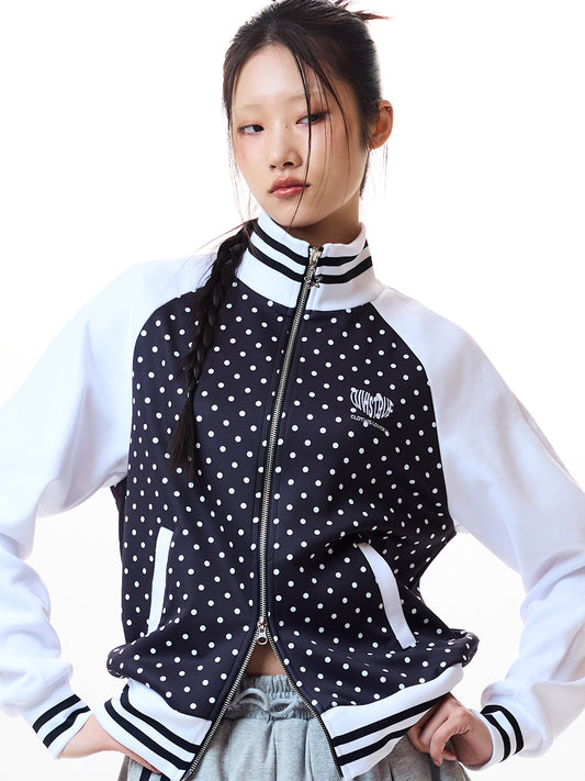 luvistrue-IM DOT TRANING ZIPUP(BLACK / CHARCOAL)