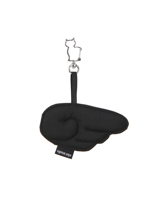 ♪ Puffy Wing Keyring - WHITE ♫- BLACK ♫