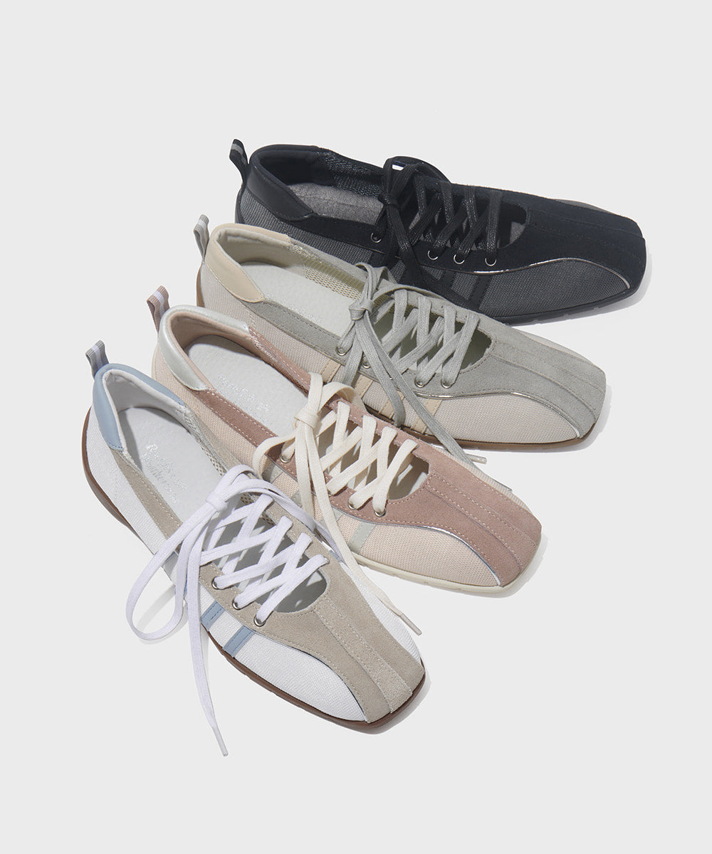 BLISS LACEUP SNEAKERS(COW SUEDE) - 4 colors