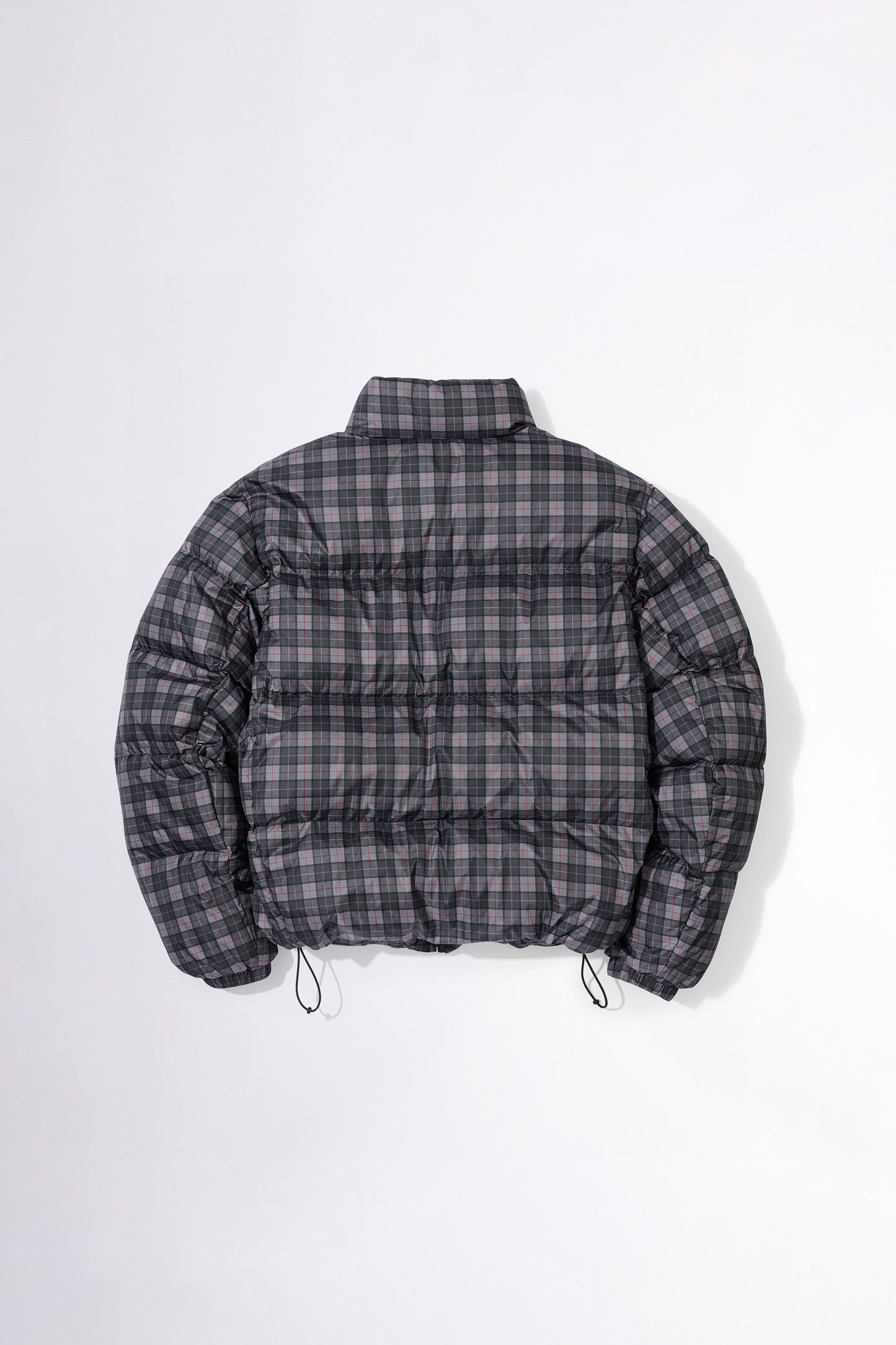 107 Puffer Down Plaid Gray