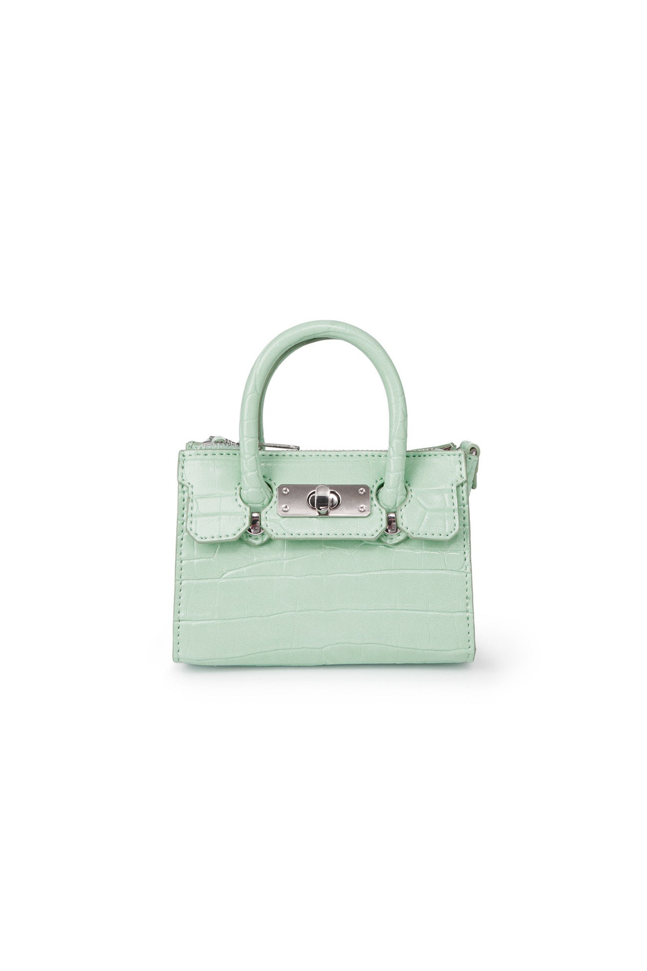 Deinet - CROCODILE PATTERN CHAIN MINI BAG IN MINT