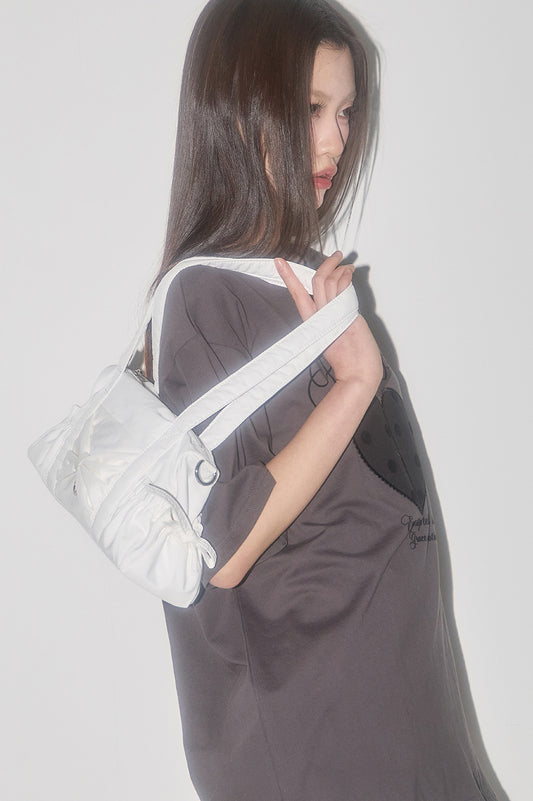 illigo - Bow Forty Mini Duffle Bag Ivory