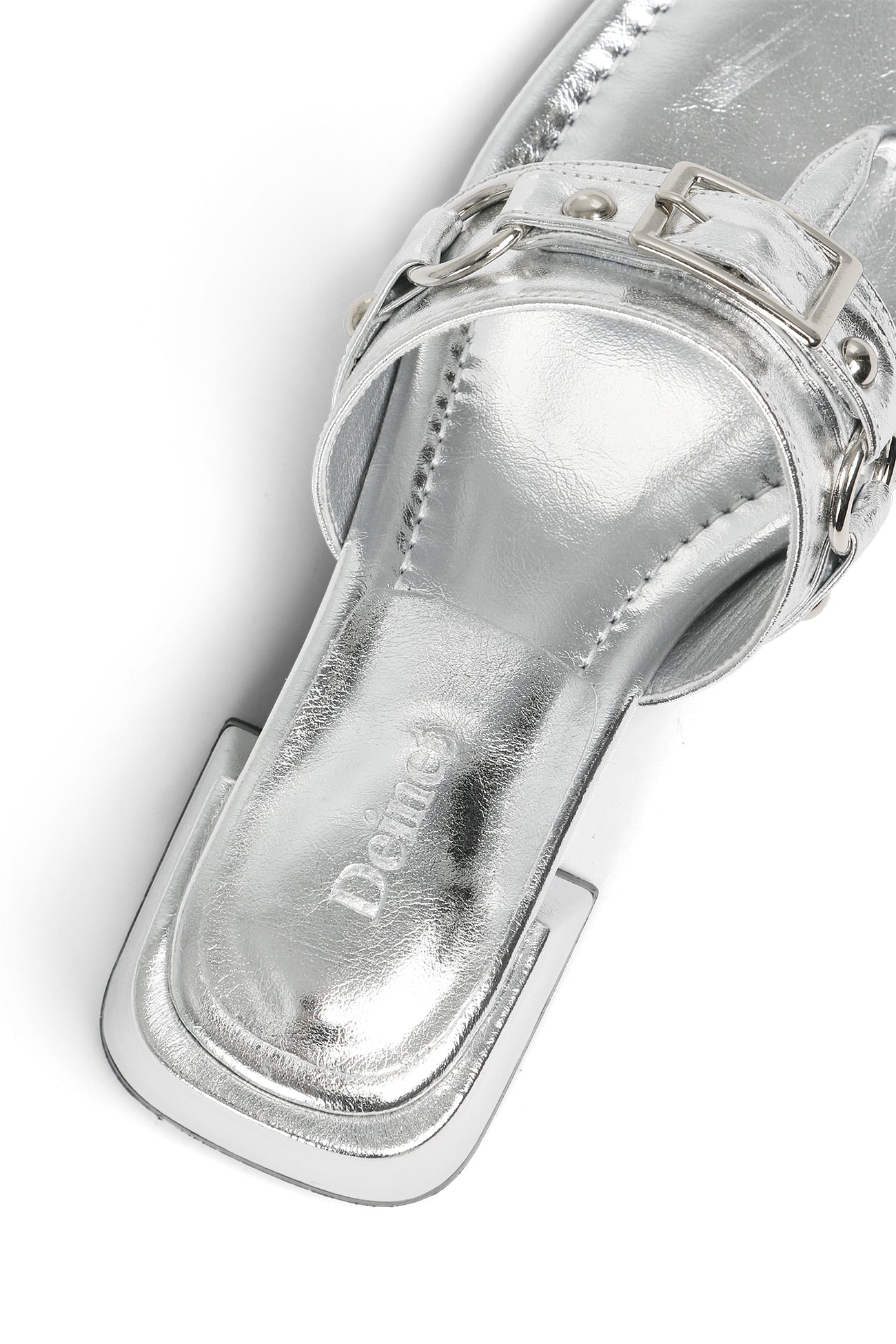 Deinet - STUD SQUARE FLIP FLOP IN SILVER