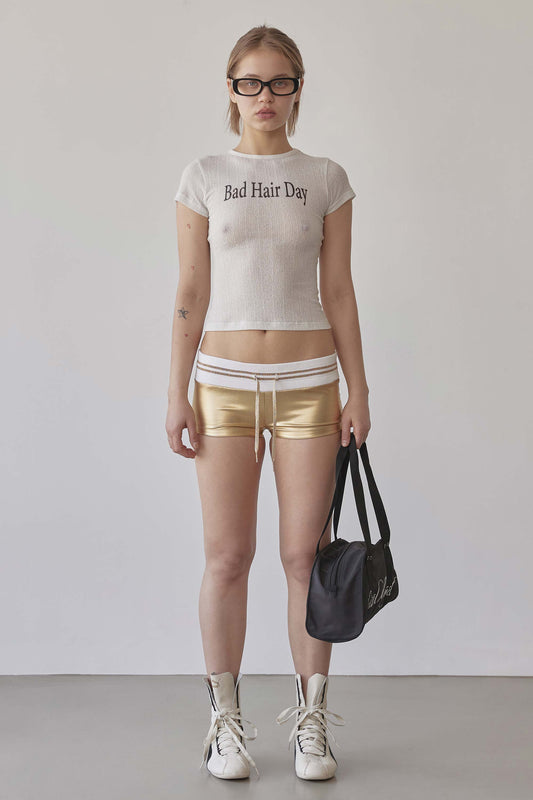 Sculptorpage - Bad Hair Day Tee White