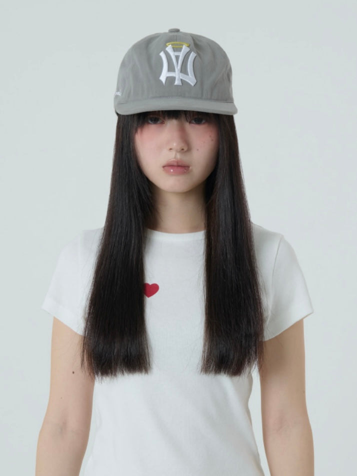 [pre order]aeae - AE SYMBOL ANGEL WING CAP [GREY][10/17 예약발송]