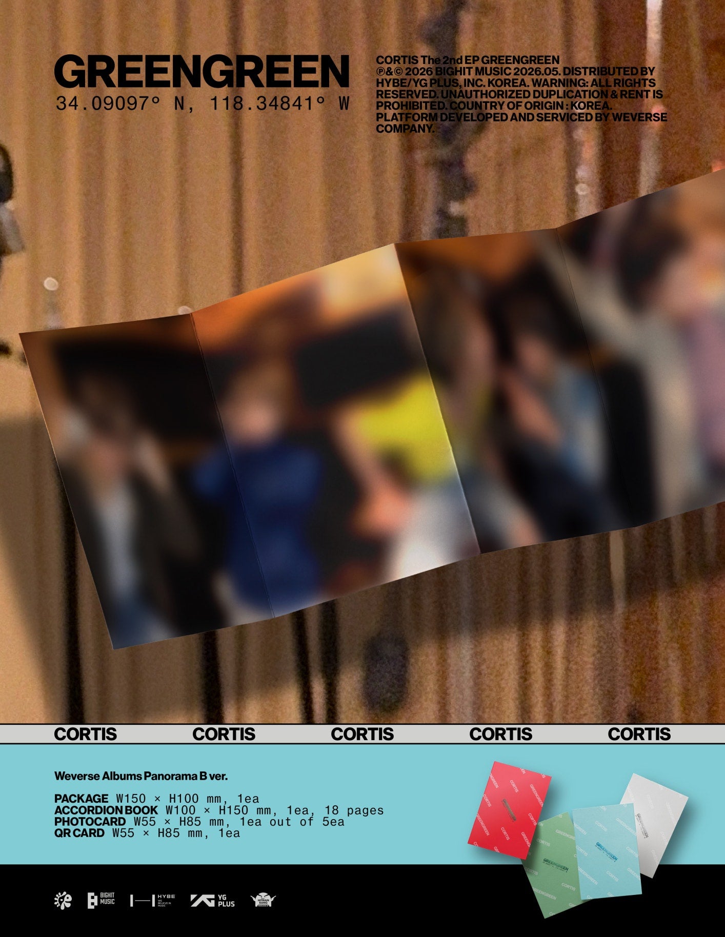 CORTIS “The 2nd EP [GREENGREEN]” Pre-Order (Weverse Albums ver.)