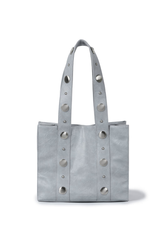 IUGA - Big Studded Shopper Bag (Sky Blue)