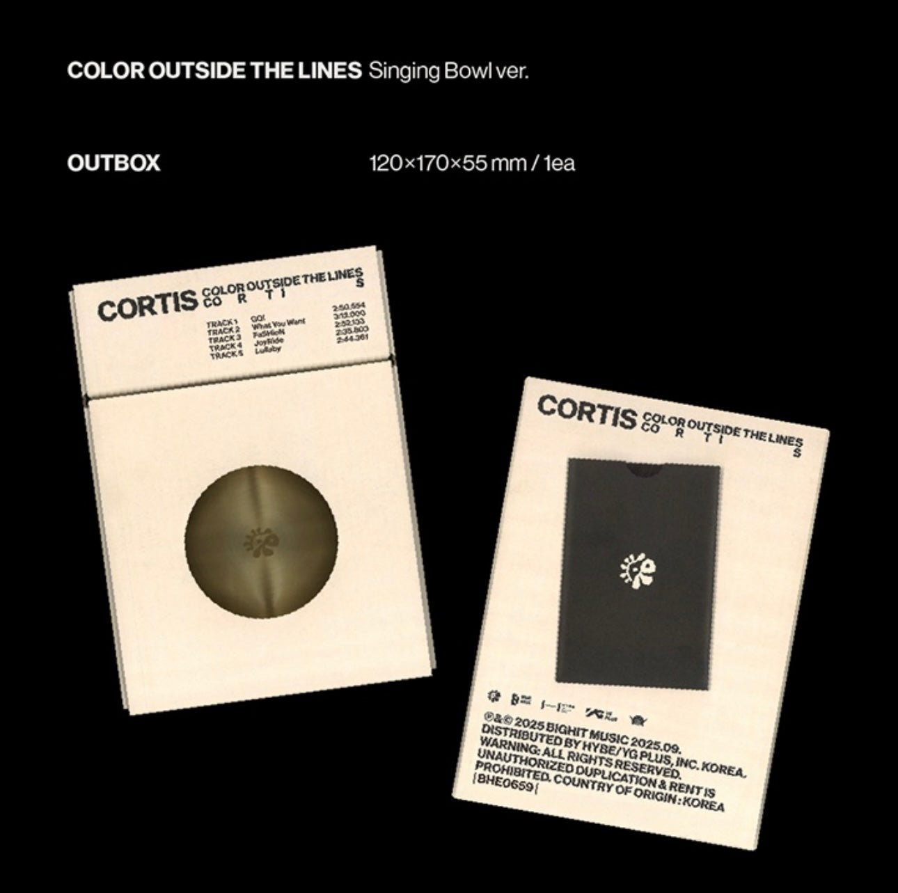 CORTIS - The 1st EP [COLOR OUTSIDE THE LINES] (Singing Bowl ver.) (JAPAN 2nd)
