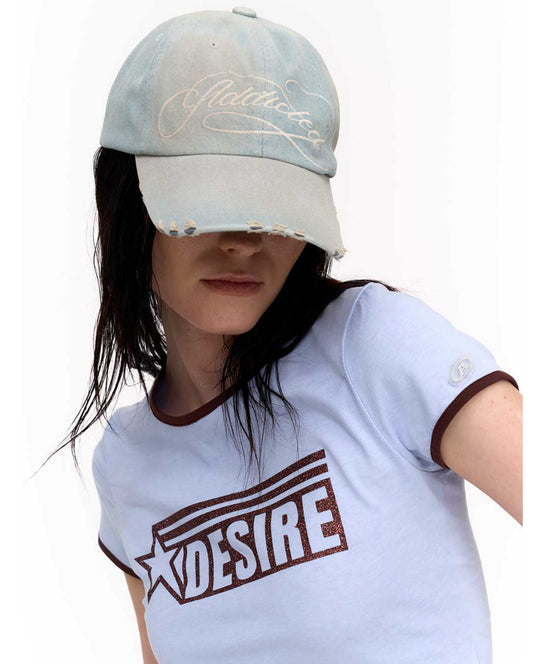 2000archives - TWINKLE DENIM CAP (LIGHT BLUE) (해외배송 가능상품)