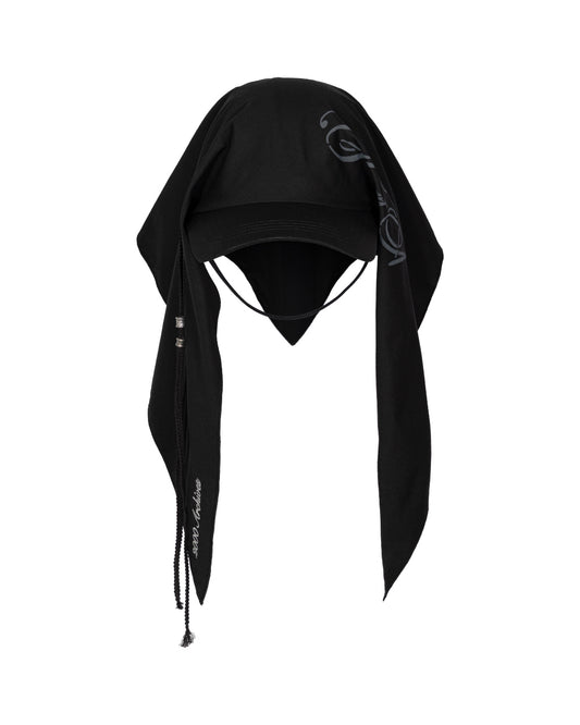 2000archives - STRAPPY SCARF CAP (BLACK) (해외배송 가능상품)