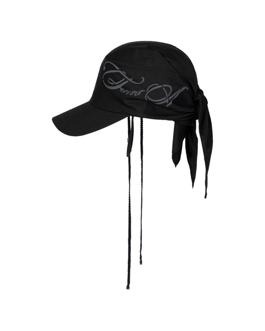 2000archives - STRAPPY SCARF CAP (BLACK) (해외배송 가능상품)