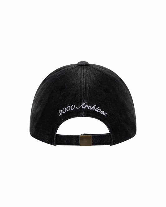 2000archives -[LE SSERAFIM 카즈하 착용] CRUCIA CAP (BLACK DENIM)