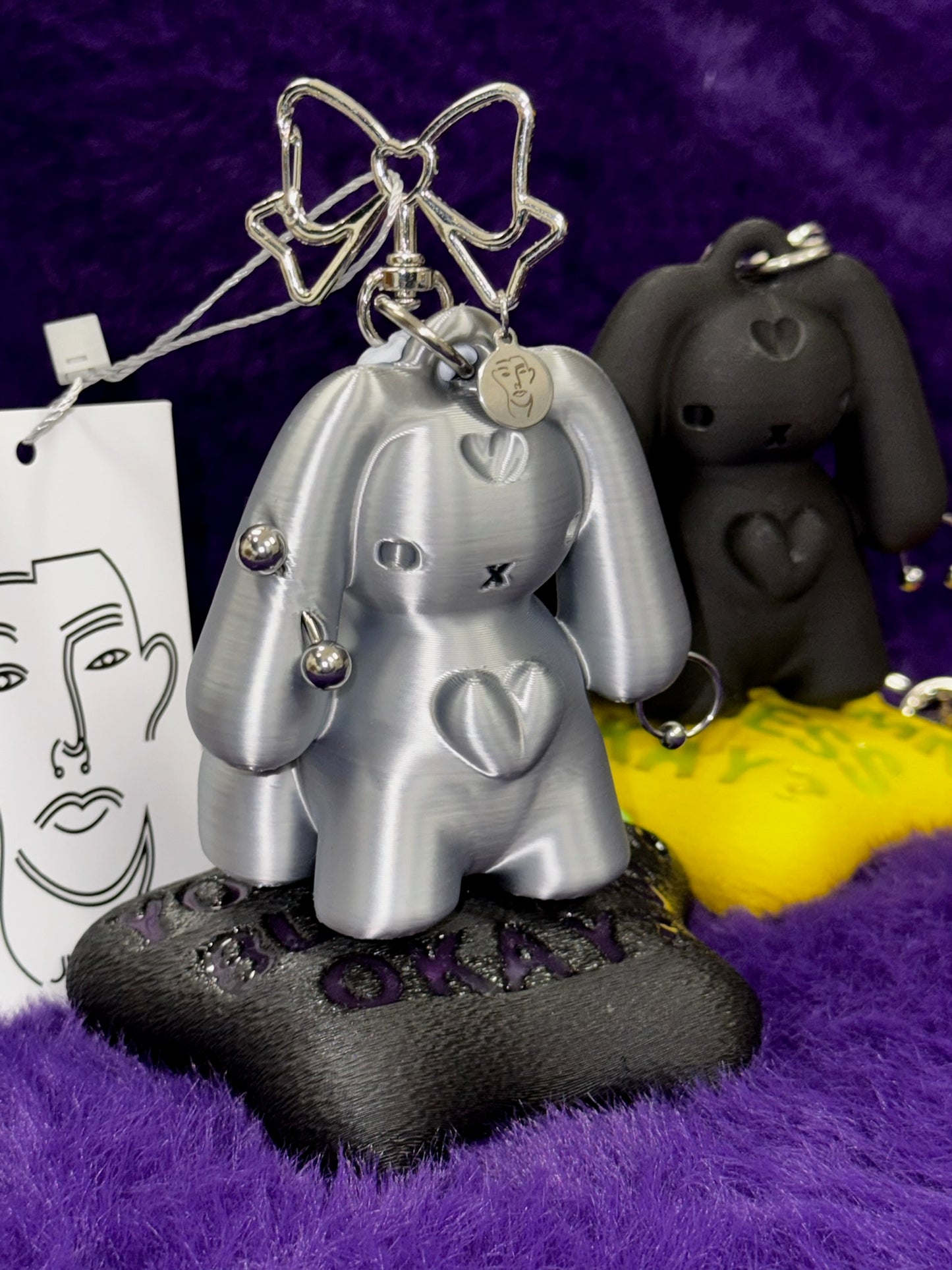 RIBBON RABBIT KEYCHAIN – lolamoon.co