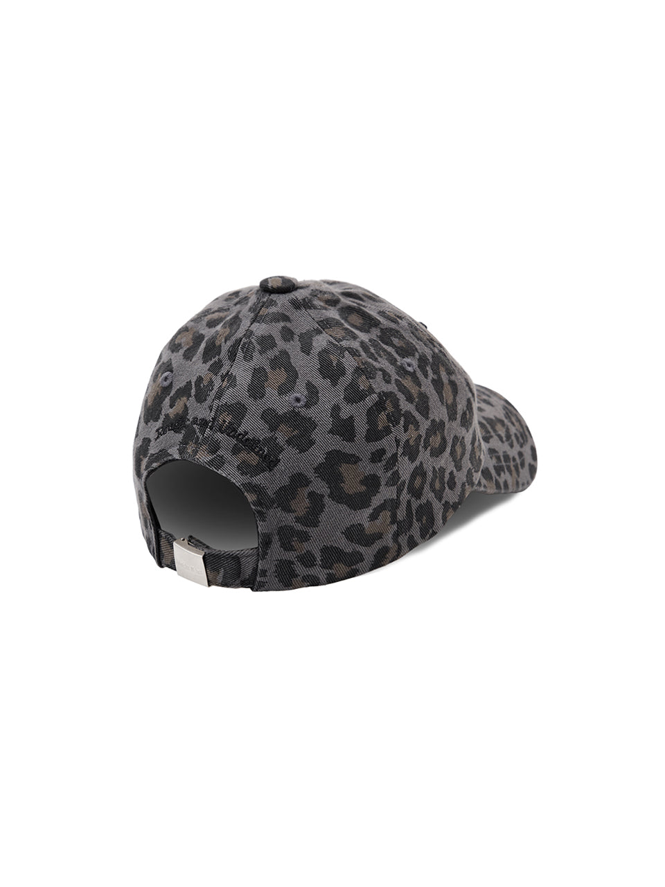 Matin Kim - MATIN LEOPARD VOLUME LOGO BALL CAP IN CHARCOAL