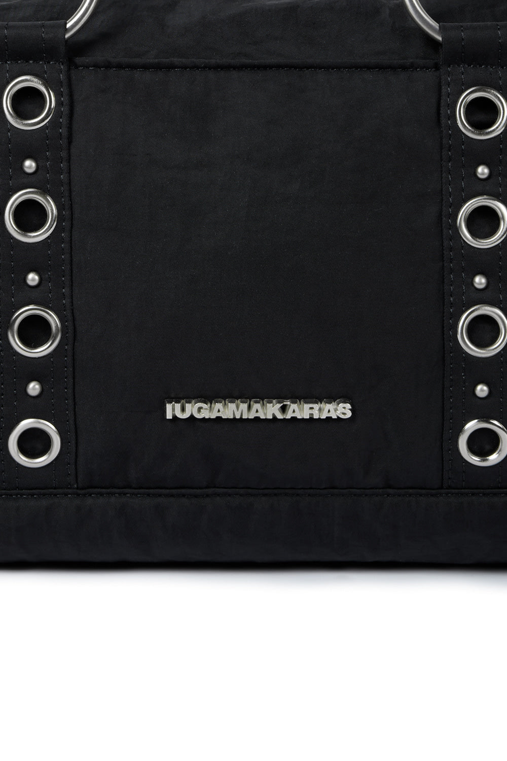 IUGA - Nylon Eyelet Duffle Bag (Black)